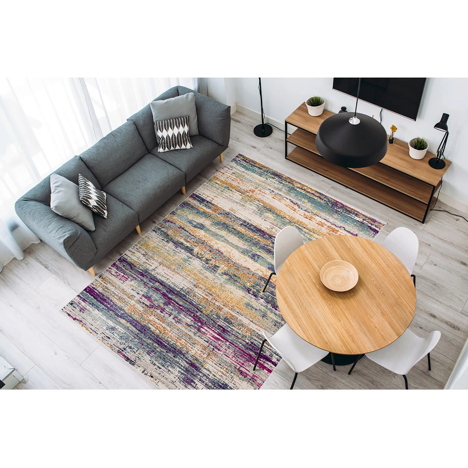 Kayoom Tapis Anouk 725 - Fibres synthétiques - Multicolore - 120 x 170 cm 4 Kayoom Tapis Anouk 725 - Fibres synthétiques - Multicolore - 120 x 170 cm – Image 2