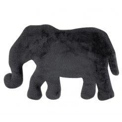 Kayoom Tapis enfant Lovely Kids 125 Elephant - Fibres synthétiques - Anthracite