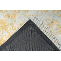 Kayoom Tapis Dolce Vita 325 - Viscose - Gris / Doré - 80 x 150 cm -Tapis Soldes Boutique 1000251911 210413 14423802333 DETAILS P000000001000251911