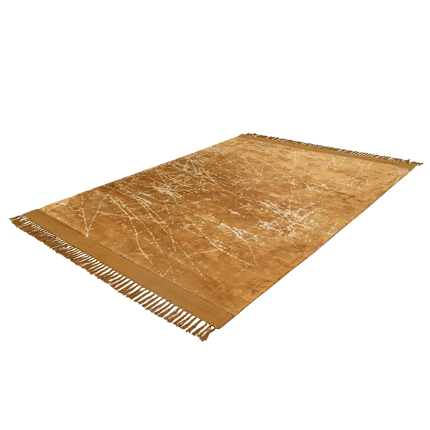 Kayoom Tapis Dolce Vita 225 - Viscose - Doré - 120 x 170 cm 5 Kayoom Tapis Dolce Vita 225 - Viscose - Doré - 120 x 170 cm – Image 3