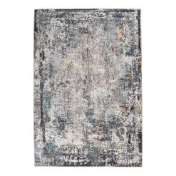 Kayoom Tapis Faye 1225 - Fibres synthétiques - Multicolore / Noir - 75 x 150 cm