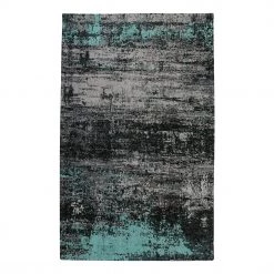 Top Square Tapis Puffy III - Coton / Polyester - Noir / Vert