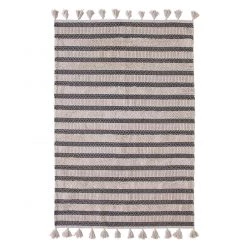 Top Square Tapis Puffy X - Coton - Beige / Gris