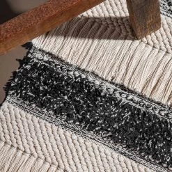 Top Square Tapis Puffy XI - Coton - Beige / Gris -Tapis Soldes Boutique 1000252674 210608 07514900004 MOOD DETAILS P000000001000252674 mood