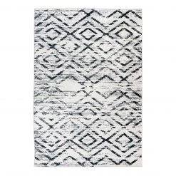 Kayoom Tapis Sally 425 - Noir / Blanc - 160 x 230 cm