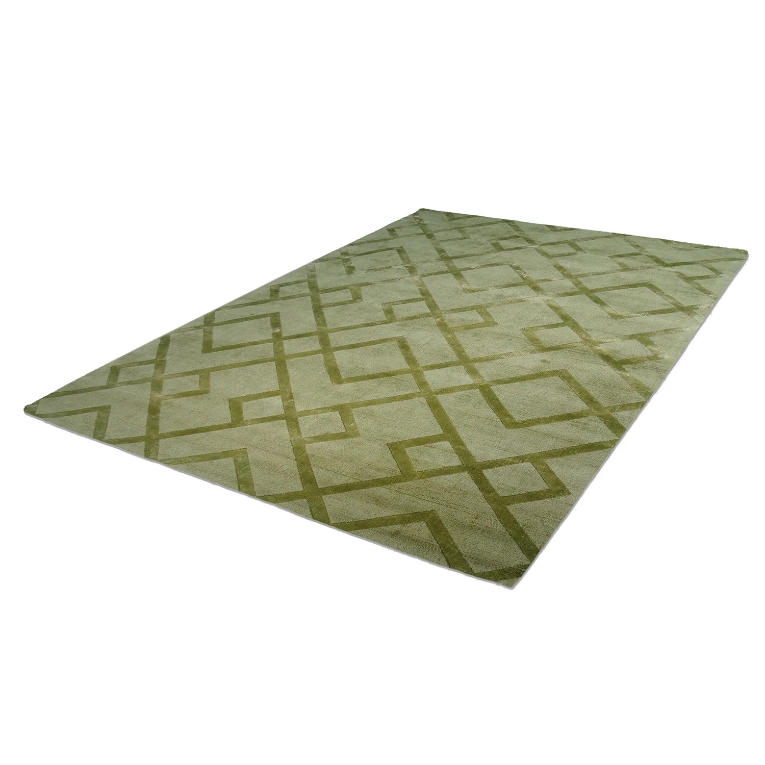 Kayoom Tapis Luxury I - Viscose - Vert tendre - 80 x 150 cm 5 Kayoom Tapis Luxury I - Viscose - Vert tendre - 80 x 150 cm – Image 3