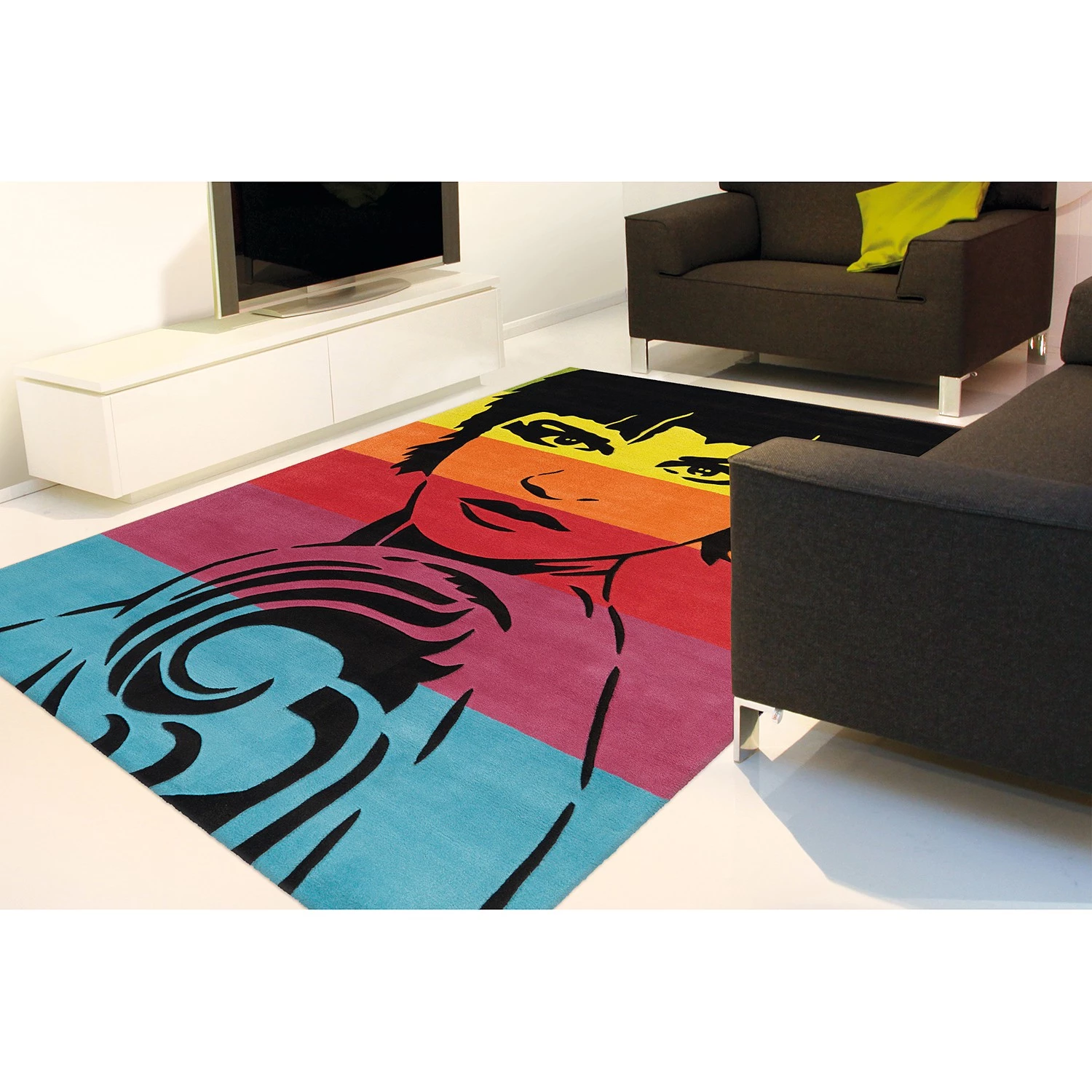 Kayoom Tapis Joy Woman - Acrylique - Multicolore 4 Kayoom Tapis Joy Woman - Acrylique - Multicolore – Image 2