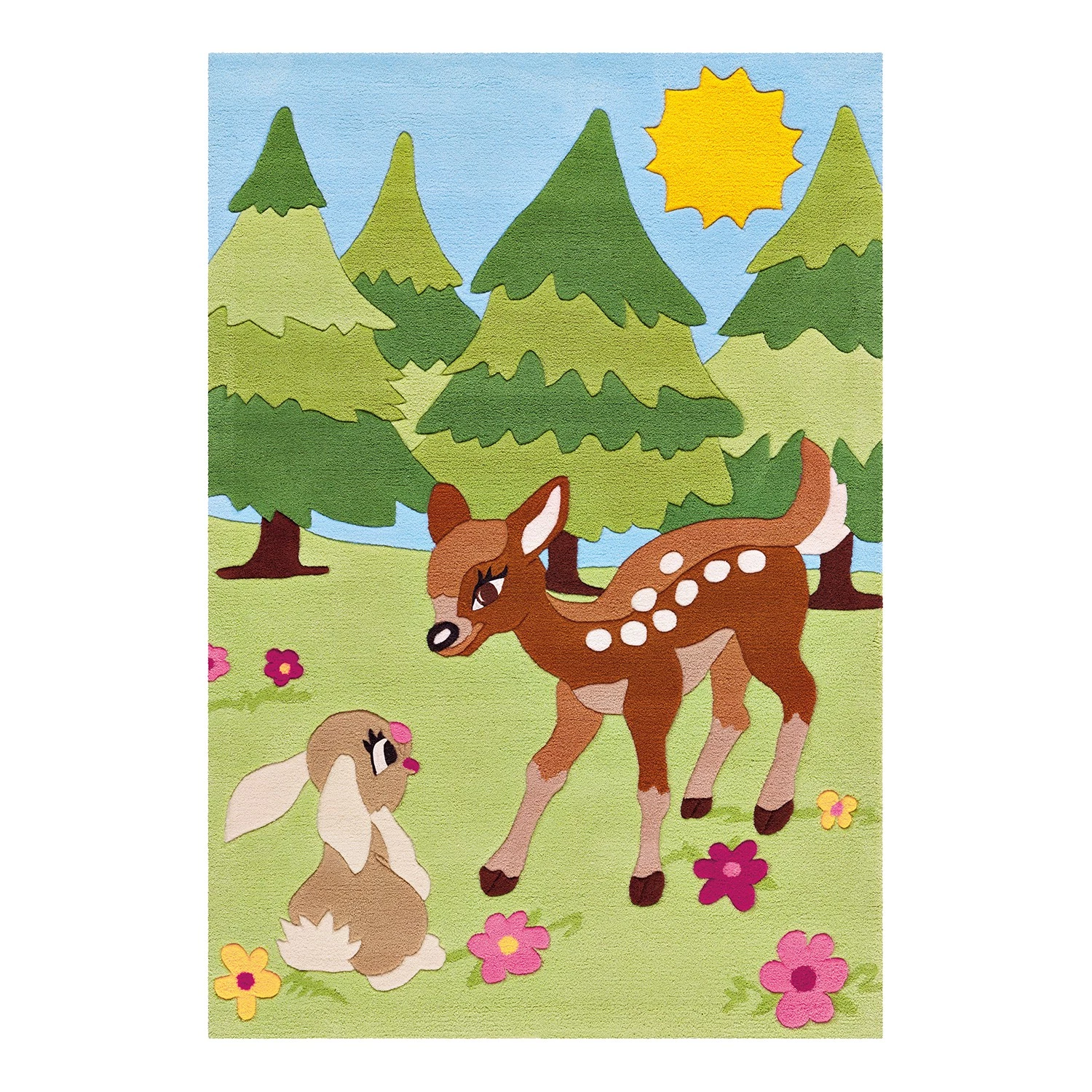 Kayoom Tapis enfant Joy Deer - Acrylique - Multicolore 3 Kayoom Tapis enfant Joy Deer - Acrylique - Multicolore