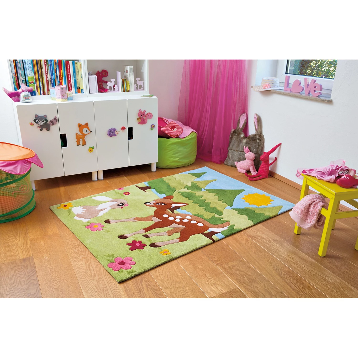 Kayoom Tapis enfant Joy Deer - Acrylique - Multicolore 4 Kayoom Tapis enfant Joy Deer - Acrylique - Multicolore – Image 2