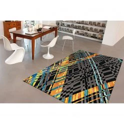 Kayoom Tapis en laine Diamond - Tissu mélangé - Multicolore -Tapis Soldes Boutique 1000253500 210323 15344700349 MOOD DETAILS P000000001000253500 mood