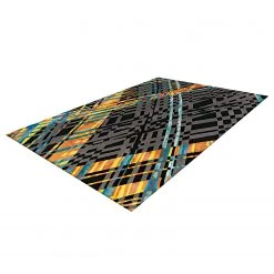 Kayoom Tapis en laine Diamond - Tissu mélangé - Multicolore -Tapis Soldes Boutique 1000253500 210323 15344700350 DETAILS P000000001000253500