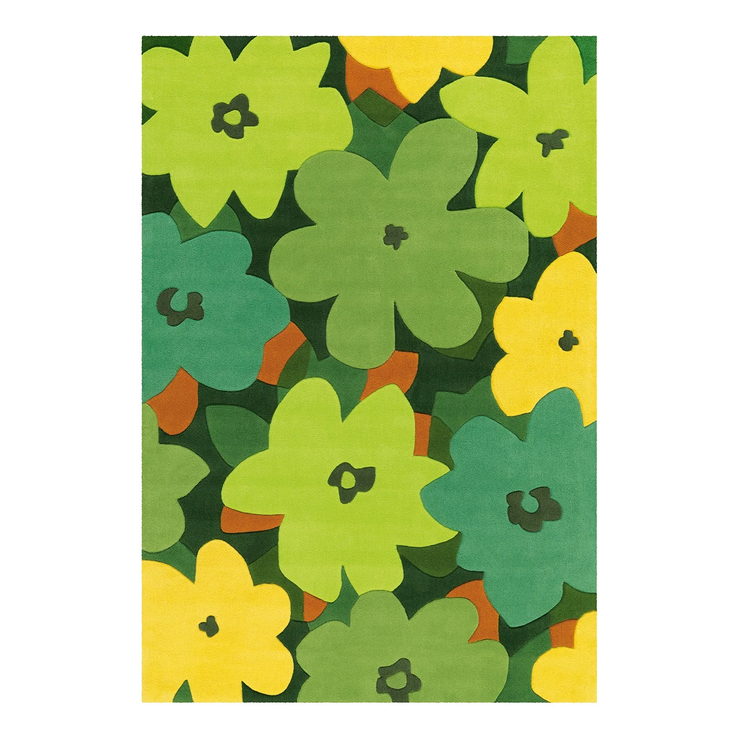 Kayoom Tapis Sam Flowers I - Acrylique - Vert - 170 x 240 cm 3 Kayoom Tapis Sam Flowers I - Acrylique - Vert - 170 x 240 cm