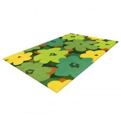 Kayoom Tapis Sam Flowers I - Acrylique - Vert - 170 x 240 cm 8 Kayoom Tapis Sam Flowers I - Acrylique - Vert - 170 x 240 cm -Tapis Soldes Boutique 1000253503 210323 15344800362 DETAILS P000000001000253503