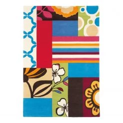 Kayoom Tapis Joy III - Acrylique - Multicolore - 140 x 200 cm