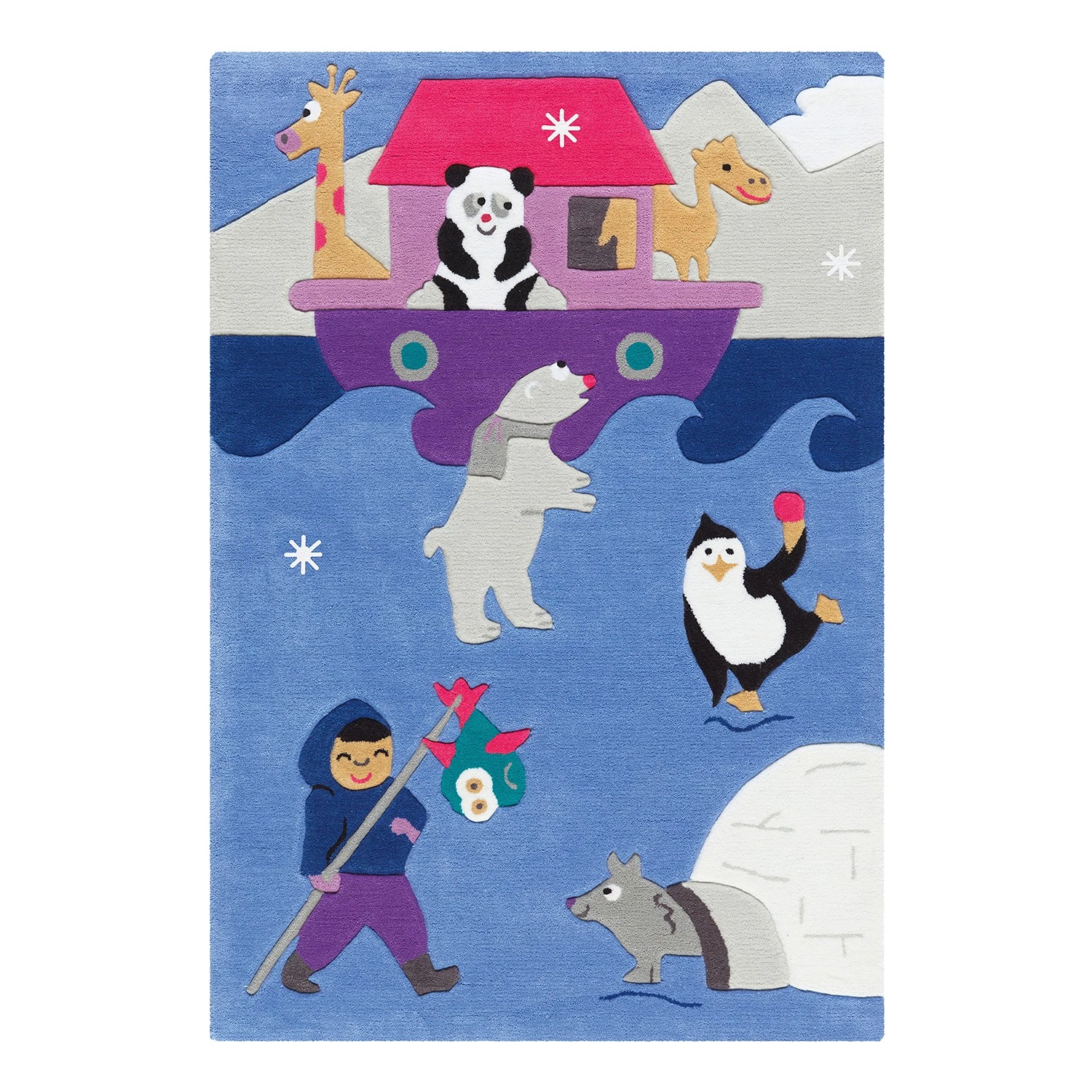 Kayoom Tapis enfant Sam Submarine - Acrylique - Multicolore 3 Kayoom Tapis enfant Sam Submarine - Acrylique - Multicolore