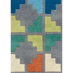 Kayoom Tapis en laine Cristal - Laine - Multicolore -Tapis Soldes Boutique 1000253514 210323 15345100412 DETAILS P000000001000253514