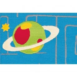 Kayoom Tapis enfant Lol I - Fibres synthétiques - Bleu -Tapis Soldes Boutique 1000253516 210323 15345200420 DETAILS P000000001000253516