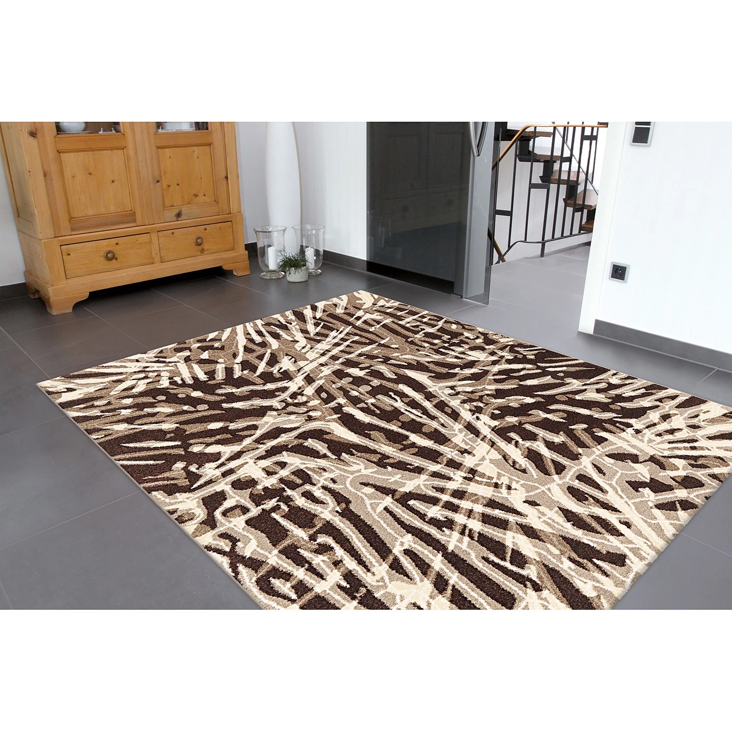 Kayoom Tapis Move V - Fibres synthétiques - Marron 5 Kayoom Tapis Move V - Fibres synthétiques - Marron – Image 3