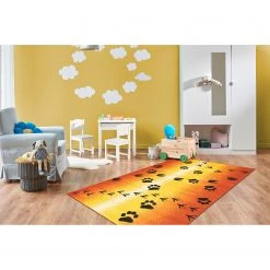 Kayoom Tapis enfant Lol II - Fibres synthétiques - Orange / Jaune -Tapis Soldes Boutique 1000253536 210323 15345700501 MOOD DETAILS P000000001000253536 mood