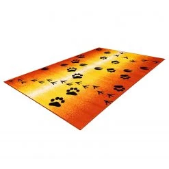 Kayoom Tapis enfant Lol II - Fibres synthétiques - Orange / Jaune -Tapis Soldes Boutique 1000253536 210323 15345800502 DETAILS P000000001000253536