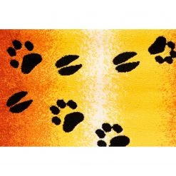 Kayoom Tapis enfant Lol II - Fibres synthétiques - Orange / Jaune -Tapis Soldes Boutique 1000253536 210323 15345800503 DETAILS P000000001000253536