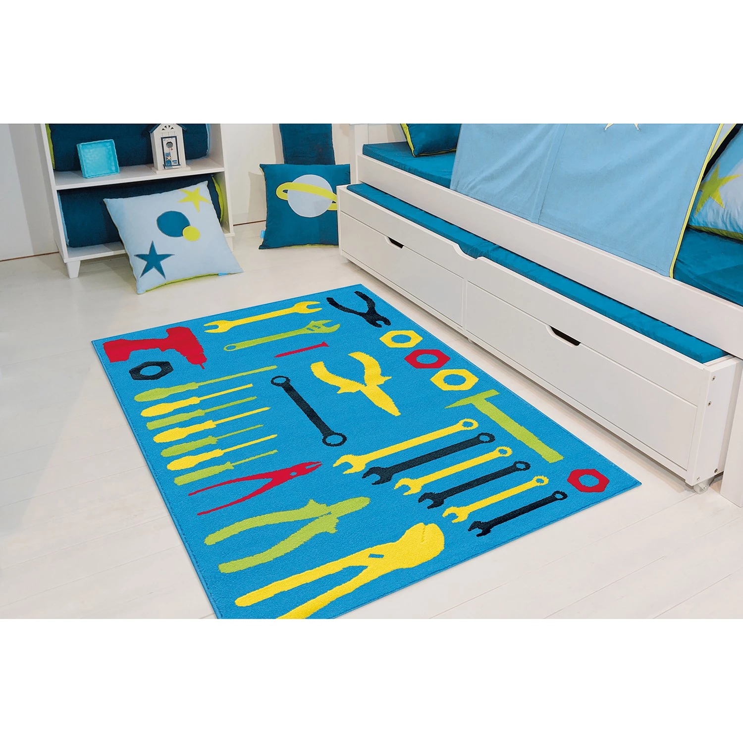 Kayoom Tapis enfant Lol VI - Fibres synthétiques - Multicolore 4 Kayoom Tapis enfant Lol VI - Fibres synthétiques - Multicolore – Image 2