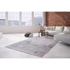 Kayoom Tapis Ocean IV - Viscose - Rose / Bleu - 170 x 240 cm -Tapis Soldes Boutique 1000253553 210323 15350400575 MOOD DETAILS P000000001000253553 mood