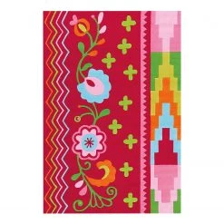 Kayoom Tapis Sam Flowers II - Acrylique - Multicolore