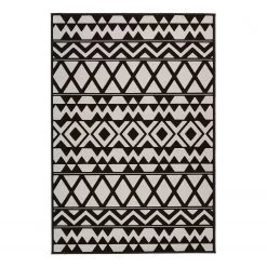 Kayoom Tapis Esperanto VI - Fibres synthétiques - Marron / Crème - 120 x 170 cm
