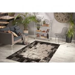 Kayoom Tapis Esperanto III - Fibres synthétiques - Marron - 160 x 230 cm -Tapis Soldes Boutique 1000253607 210323 15352200836 MOOD DETAILS P000000001000253607 mood