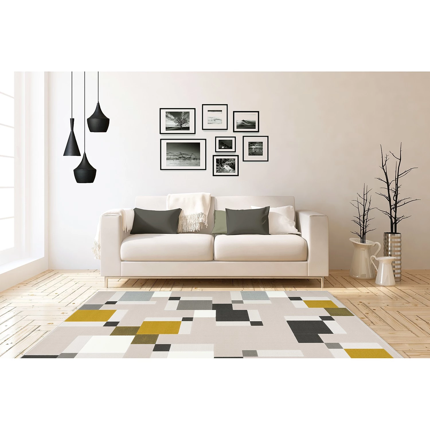 Kayoom Tapis Esperanto II - Fibres synthétiques - Vert - 120 x 170 cm 4 Kayoom Tapis Esperanto II - Fibres synthétiques - Vert - 120 x 170 cm – Image 2