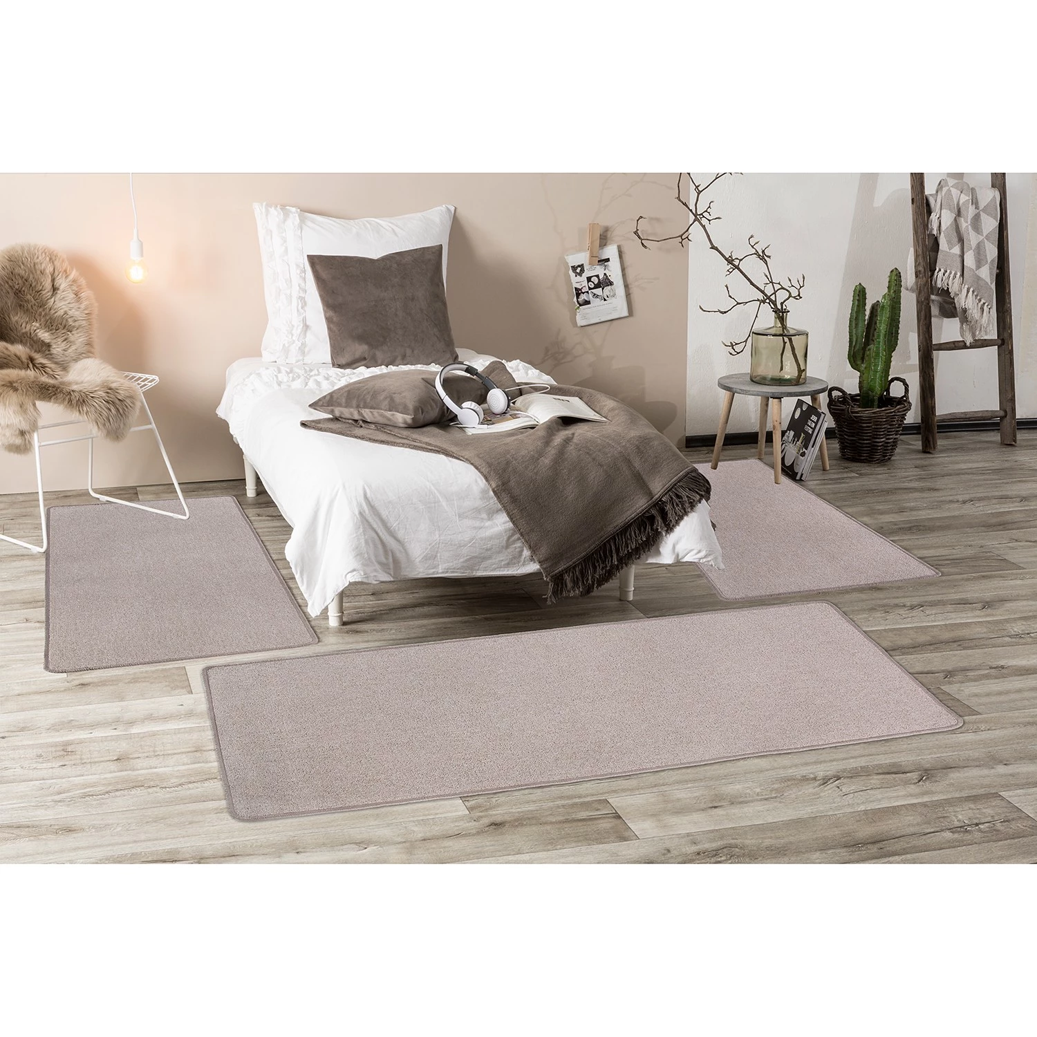 Luxor living Descente de lit Grotone - Polypropylène - Beige 4 Luxor living Descente de lit Grotone - Polypropylène - Beige – Image 2