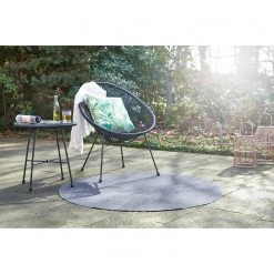 Andiamo Gazon synthétique Field - Feutre aiguilleté - Gris - Diamètre : 195 cm -Tapis Soldes Boutique 1000257334 211029 12014000521 MOOD DETAILS P000000001000257334 mood