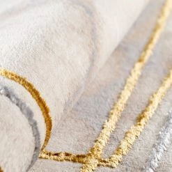 Sehrazat Tapis Lara 802 - Fibres synthétiques - Beige / Doré - 80 x 150 cm 13 Sehrazat Tapis Lara 802 - Fibres synthétiques - Beige / Doré - 80 x 150 cm -Tapis Soldes Boutique 1000257466 210413 13592400301 DETAILS P000000001000257466