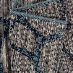 Sehrazat Tapis intérieur / extérieur Road 3450 - Fibres synthétiques - Bleu - 80 x 150 cm -Tapis Soldes Boutique 1000257529 210413 14031400855 DETAILS P000000001000257529