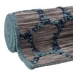 Sehrazat Tapis intérieur / extérieur Road 3450 - Fibres synthétiques - Bleu - 80 x 150 cm -Tapis Soldes Boutique 1000257529 210413 14031600860 DETAILS P000000001000257529