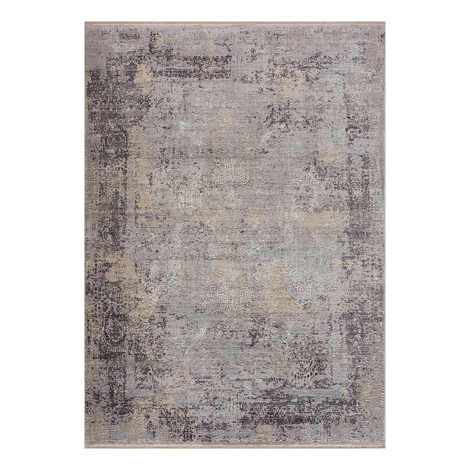 Astra Tapis Mona IV - Tissu mélangé - Anthracite / Argenté - 133 x 190 cm 3 Astra Tapis Mona IV - Tissu mélangé - Anthracite / Argenté - 133 x 190 cm