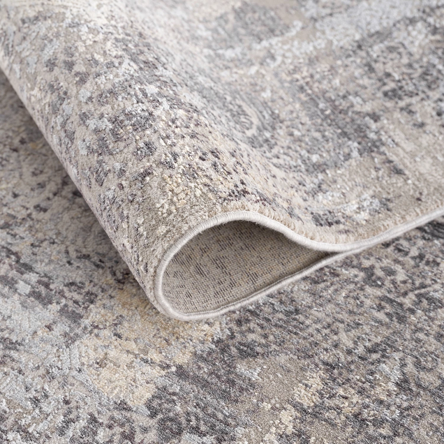 Astra Tapis Mona IV - Tissu mélangé - Anthracite / Argenté - 133 x 190 cm 9 Astra Tapis Mona IV - Tissu mélangé - Anthracite / Argenté - 133 x 190 cm – Image 7