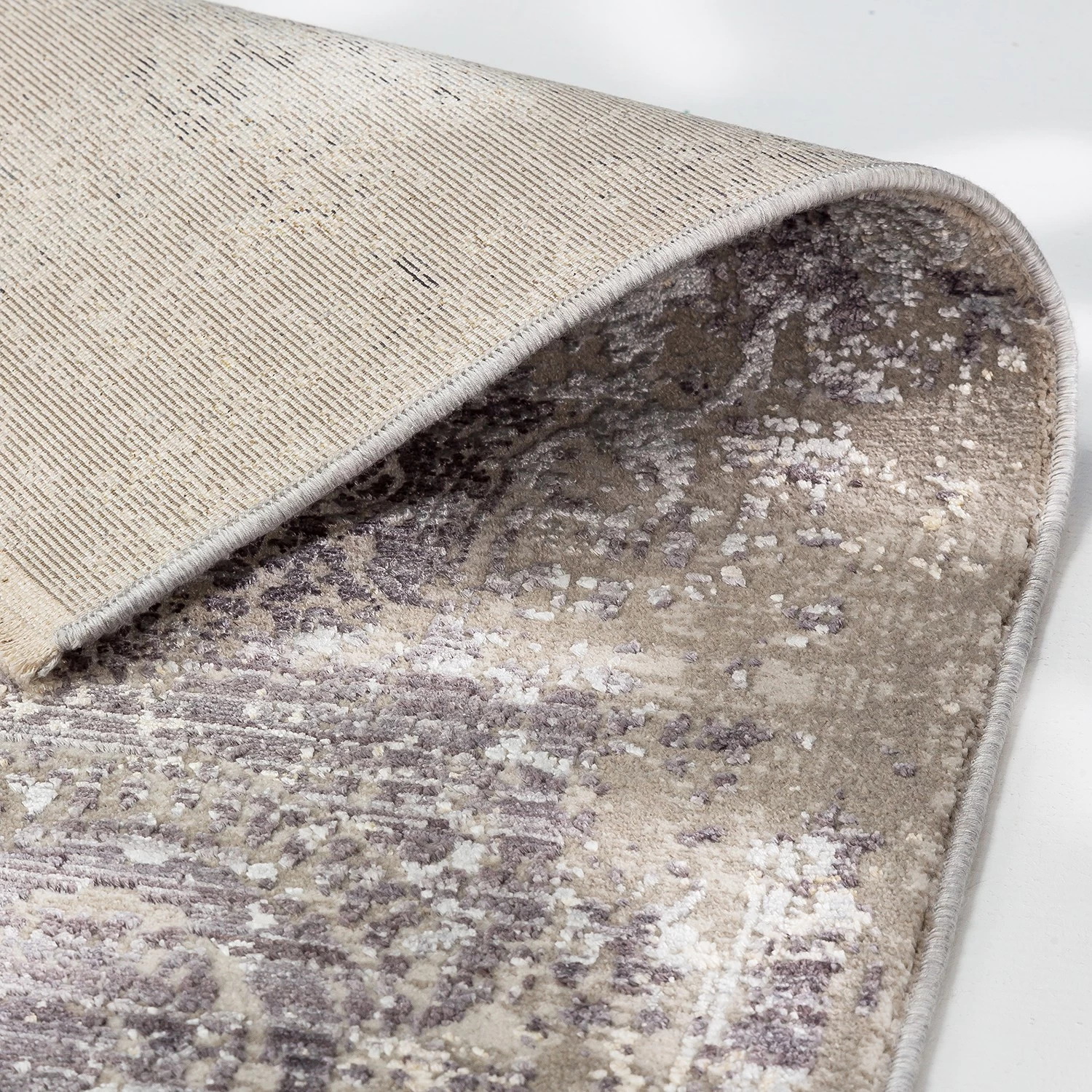 Astra Tapis Mona IV - Tissu mélangé - Anthracite / Argenté - 133 x 190 cm 10 Astra Tapis Mona IV - Tissu mélangé - Anthracite / Argenté - 133 x 190 cm – Image 8