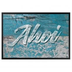 Bilderwelten Paillasson Ahoi - Tissu mélangé - Bleu - 70 x 50 cm