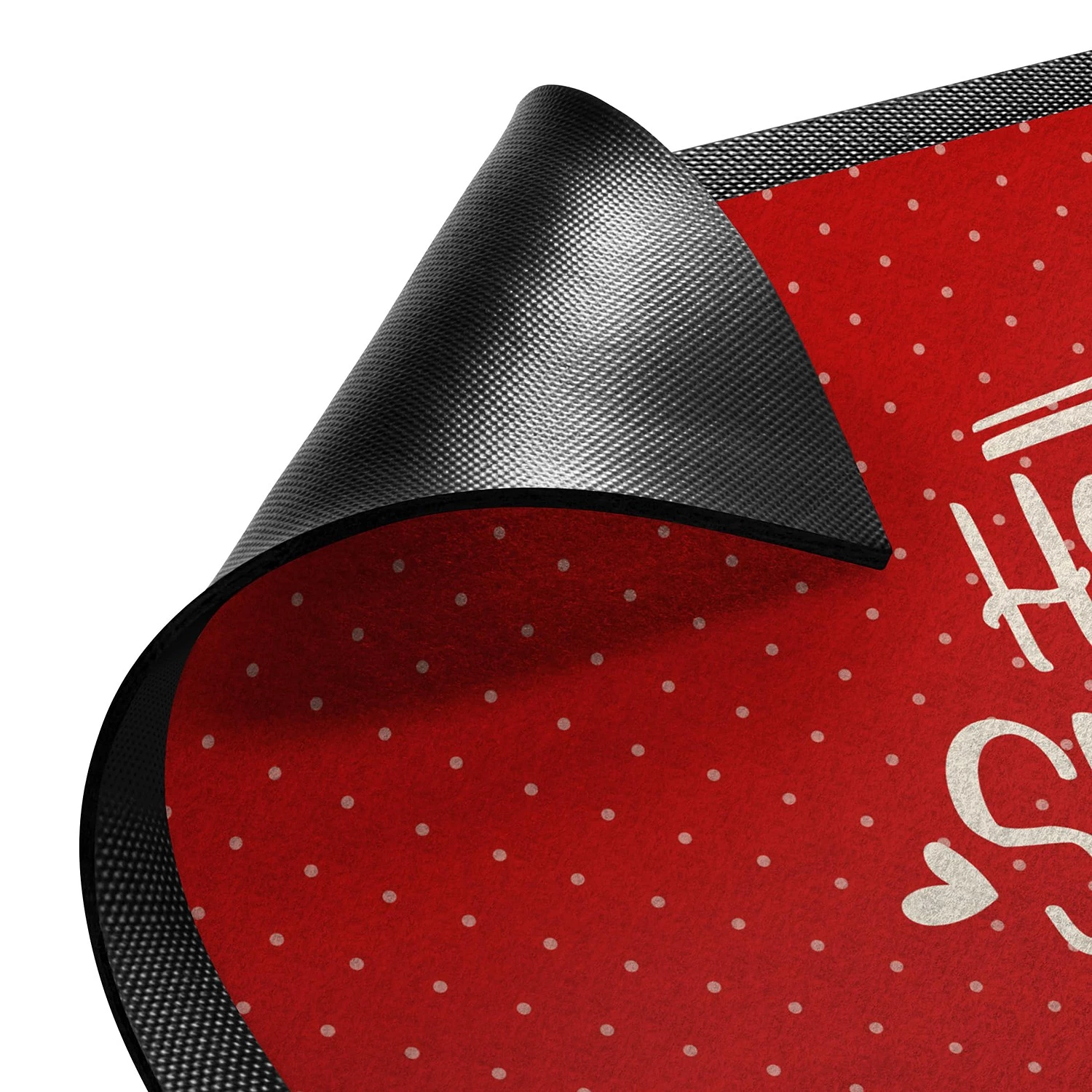 Bilderwelten Paillasson Home Sweet Home Polkadots - Tissu mélangé - Rouge - 60 x 40 cm 5 Bilderwelten Paillasson Home Sweet Home Polkadots - Tissu mélangé - Rouge - 60 x 40 cm – Image 3