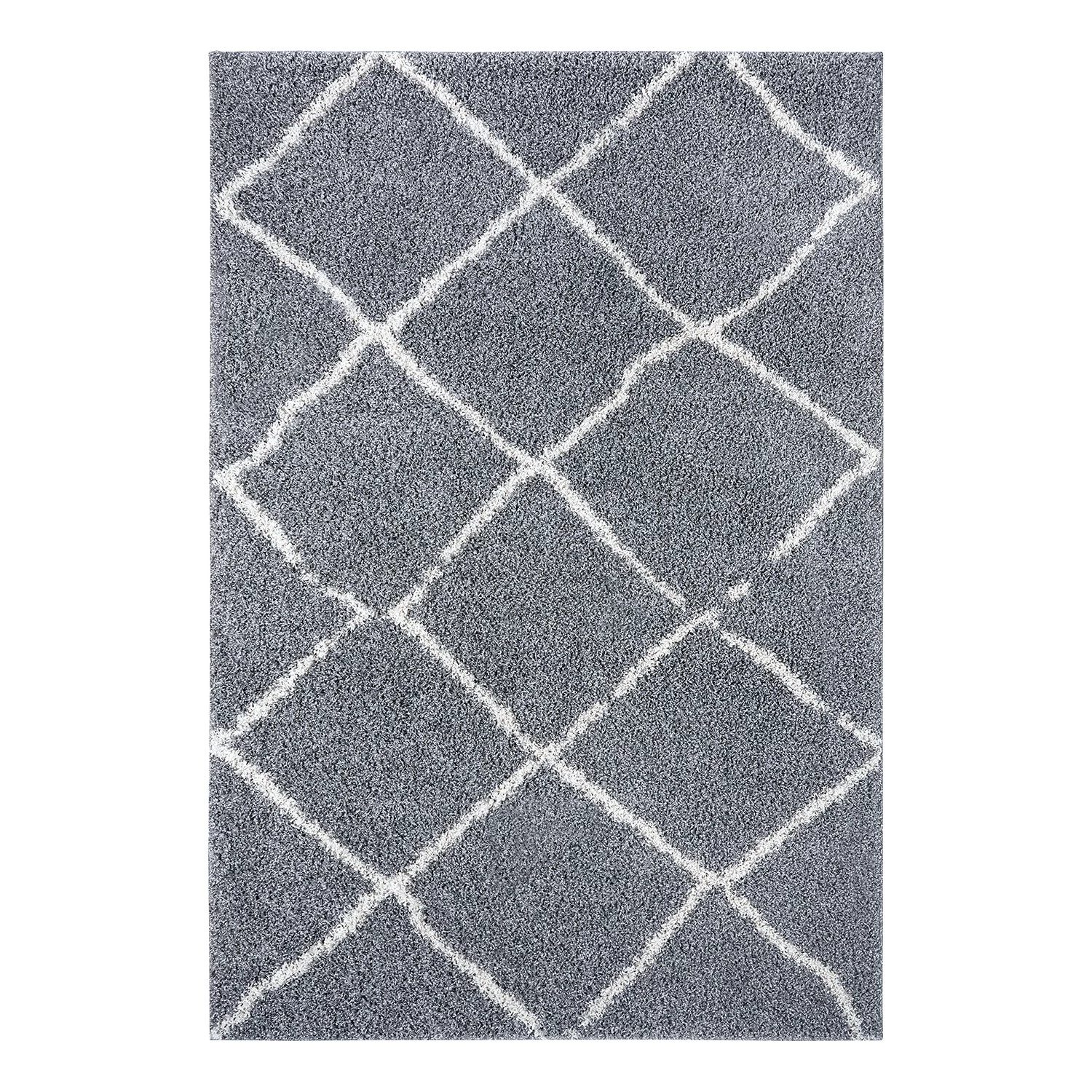Top Square Tapis épais Hervanta - Fibres synthétiques - Gris / Crème - 140 x 200 cm 3 Top Square Tapis épais Hervanta - Fibres synthétiques - Gris / Crème - 140 x 200 cm