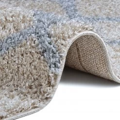 Top Square Tapis épais Rold - Fibres synthétiques - Crème / Gris - 140 x 200 cm -Tapis Soldes Boutique 1000264337 210505 11183600254 DETAILS P000000001000264337