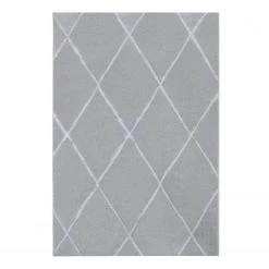 Top Square Tapis Stakroge - Fibres synthétiques - Gris lumineux - 200 x 280 cm