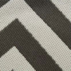 Top Square Tapis intérieur / extérieur Saal - Fibres synthétiques - Ivoire / Gris - 80 x 150 cm -Tapis Soldes Boutique 1000267772 220314 060 DETAILS P000000001000267772