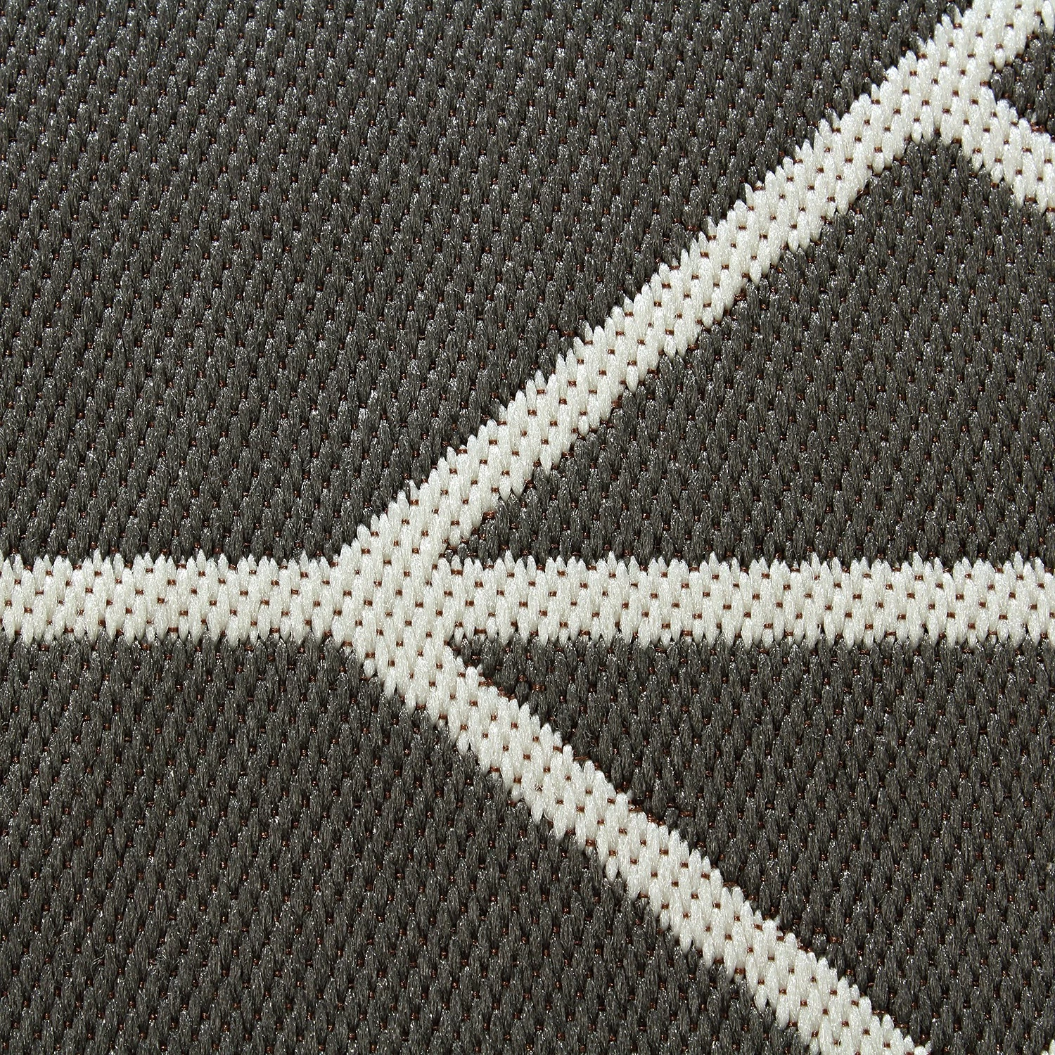 Top Square Tapis intérieur / extérieur M2K - Fibres synthétiques - Ivoire / Gris - 140 x 200 cm 7 Top Square Tapis intérieur / extérieur M2K - Fibres synthétiques - Ivoire / Gris - 140 x 200 cm – Image 5