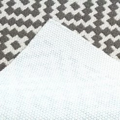 Top Square Tapis intérieur / extérieur Dunlop - Fibres synthétiques - Ivoire / Gris - 140 x 200 cm -Tapis Soldes Boutique 1000267775 220314 040 DETAILS P000000001000267775