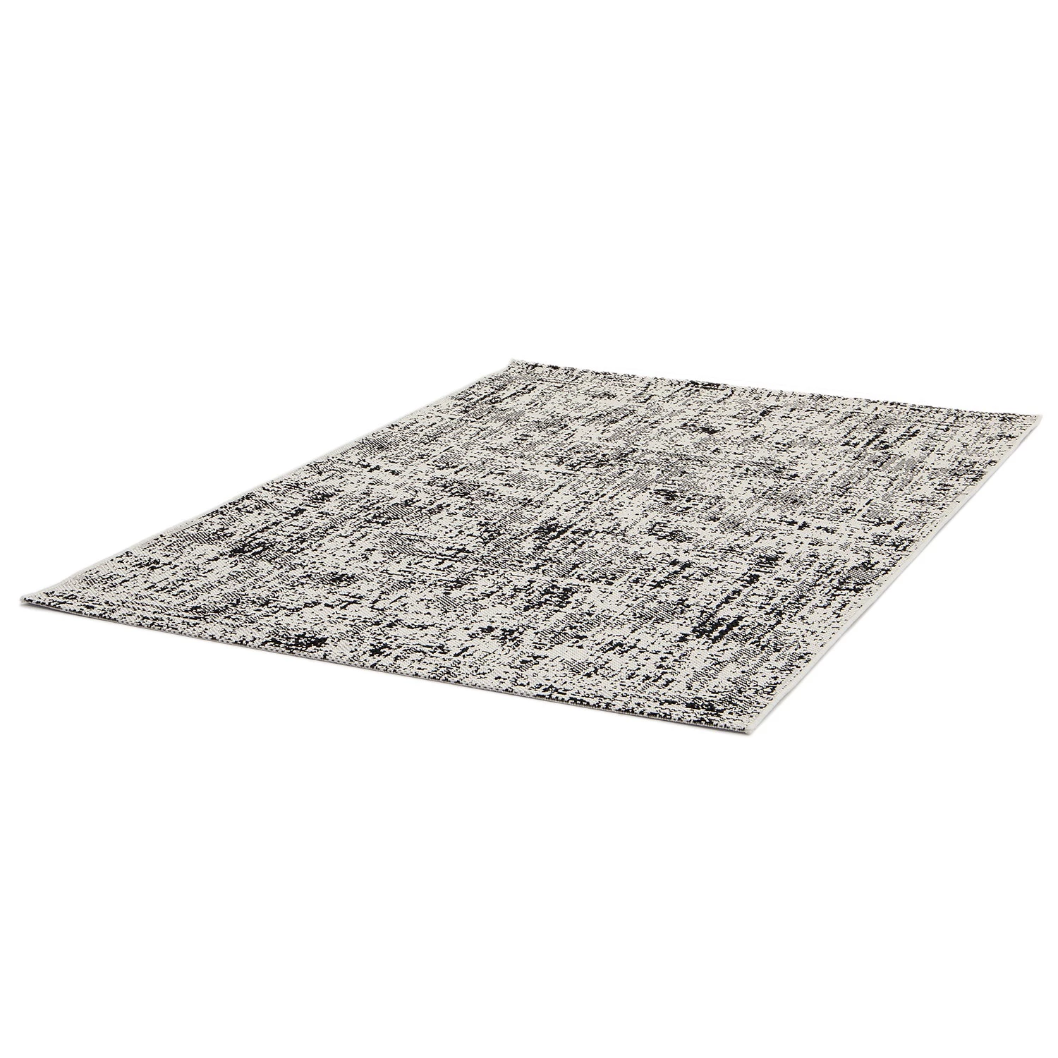 Top Square Tapis intérieur / extérieur Dream - Fibres synthétiques - Blanc / Noir 4 Top Square Tapis intérieur / extérieur Dream - Fibres synthétiques - Blanc / Noir – Image 2