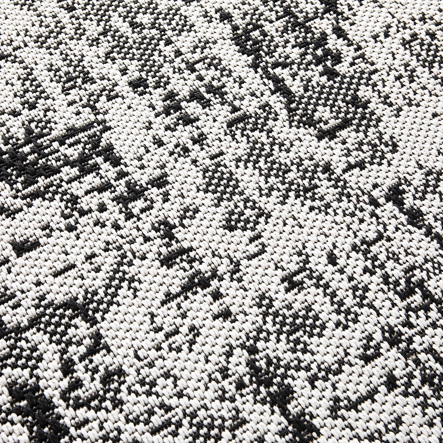 Top Square Tapis intérieur / extérieur Dream - Fibres synthétiques - Blanc / Noir 5 Top Square Tapis intérieur / extérieur Dream - Fibres synthétiques - Blanc / Noir – Image 3