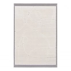 Top Square Tapis Estelle - Fibres synthétiques - Blanc